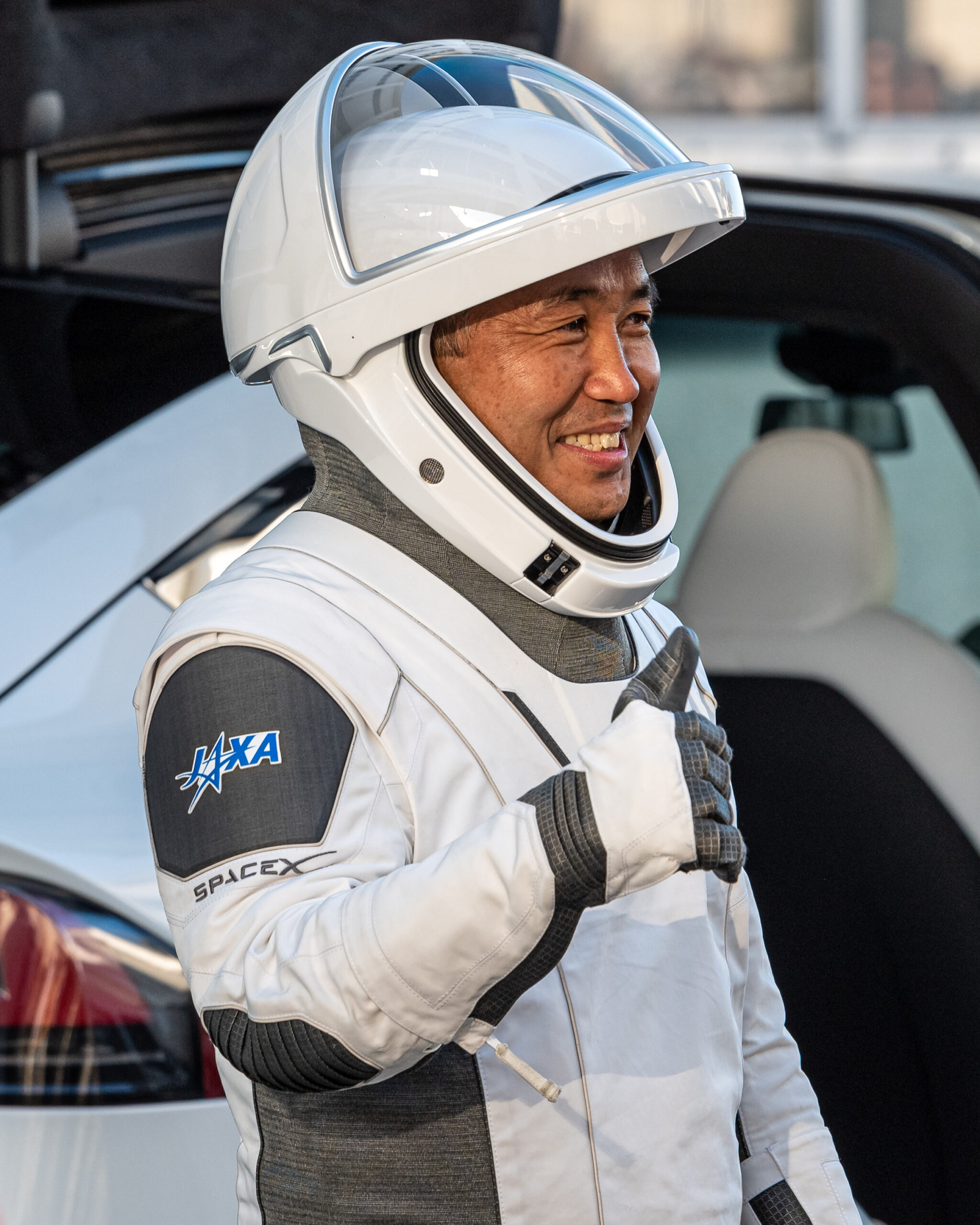 A thumbs up from Koichi Wakata
